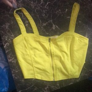Yellow Crop Top